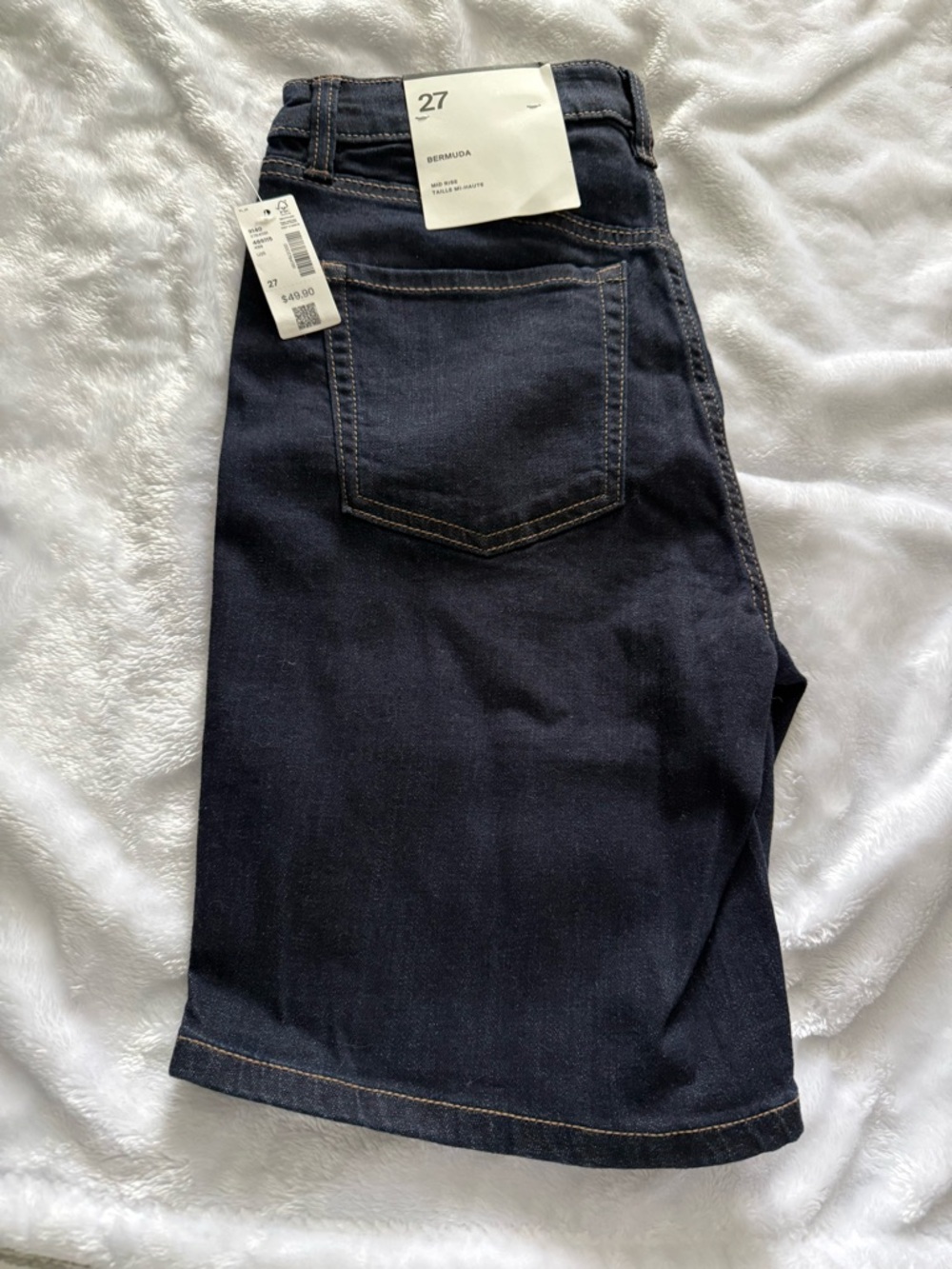 Reitmans Dark Indigo Denim Bermuda Shorts